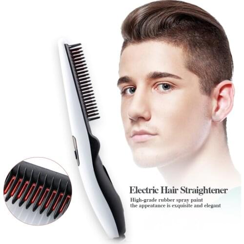 Fast Smoothing Straightener Iron Professional Straightener Brush Styling Comb Temperature Resistance Electric Hair Straightener
