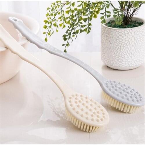 Long Handle Bath Brush Massager Body Brush Scrub Skin Care Shower Exfoliation Brush Reach Feet Spong Bathroom Accessories