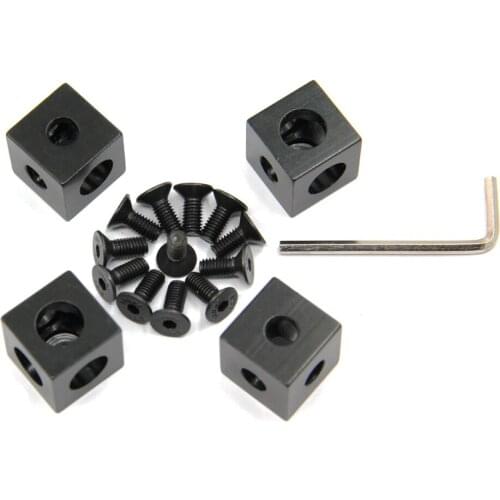 Aluminum Extrusion Corner Bracket Cube with Screws 2020Series for Slot6mm Aluminum Extrusion Profile 3D Printer Accessories