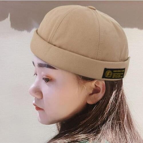 Retro Corduroy Original Docker Sailor Biker Cap Brand Brimless Skullcap Men And Trend Hip-hop Hat Autumn And Keep Warm Hat