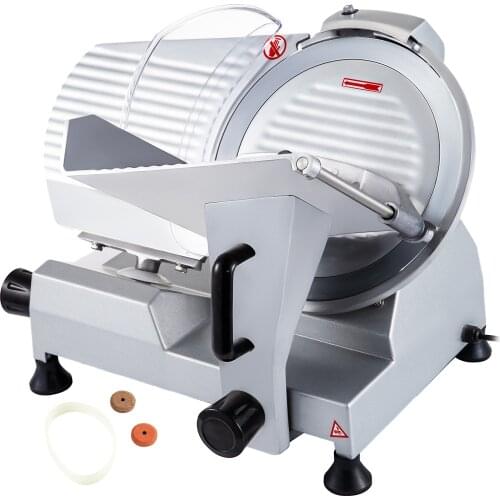 VEVOR 10/12 Inch Blade Semi-Auto Electric Meat Slicer Vegetable Cutter Machine Kitchen Chopper for Potato Cheese Home Commercial