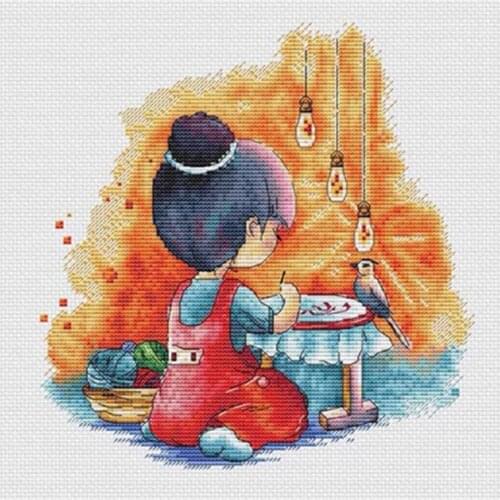 Embroidered girl patterns Counted Cross Stitch 11CT 14CT 18CT Chinese Cross Stitch Kits Embroidery Needlework Sets
