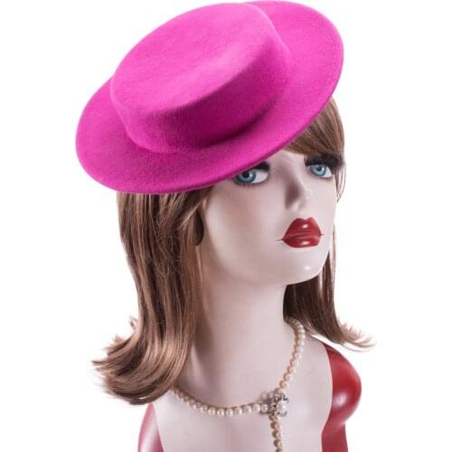 Lawliet Womens Tilt Fascinator Wool Felt Hat Millinery Base A059