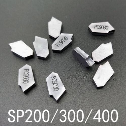 10pcs SP200/SP300/SP400 lathe cutting tools set with insert Carbide inserts milling & turning Tool CNC Tools blade