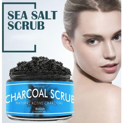 150g Exfoliating Scrub Bamboo Charcoal Facial Cleanser Nourishing Cleanser Moisturizing Face Body Wash Anti-spot Scrub