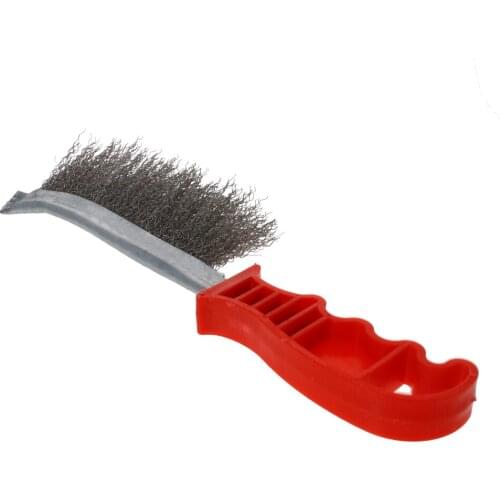 Utoolmart 2/3/6pcs Silver Stainless Steel Wire Knife And Brush Handmade Metal Brush Cleaner Hand Tool For Cleaning