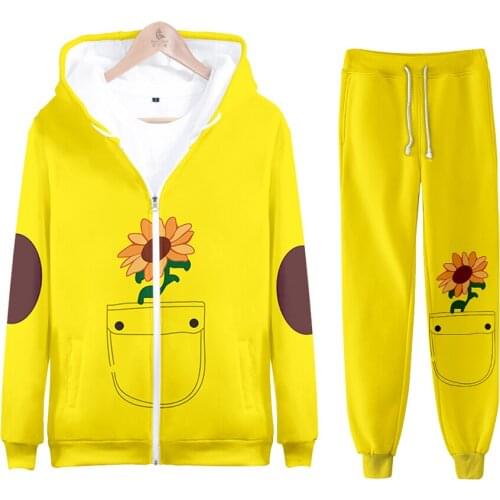 3D WONDER EGG PRIORITY Zip Hoodies Sweatshirts And Pants Clothing Men Women Sets Fashion Anime Casual Boys Girls Cosplay Outfits