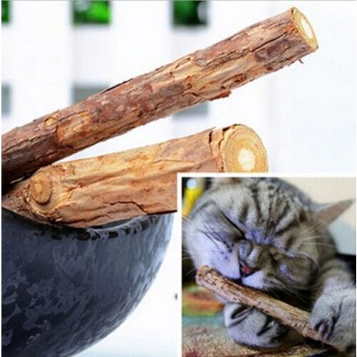 5pcs Pet Cat Kitten Chew Stick Treat Toy Natural Matatabi Polygama Catnip Molar