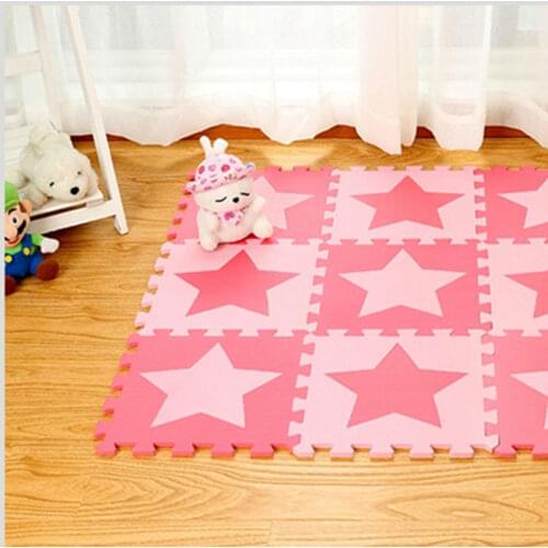 Cute Eva 30*30cm 6PC Puzzle Carpet Tapete Infantil Play Mat Baby Toys Children