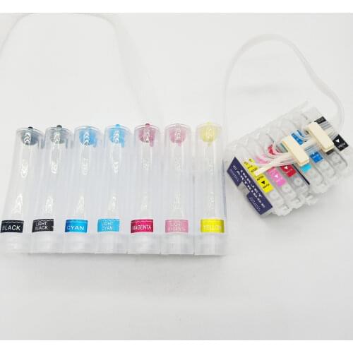 Printer accessories T0341-T0347 Empty CISS for EPSON Stylus Photo 2100 2200 r2100 r2200 printer parts