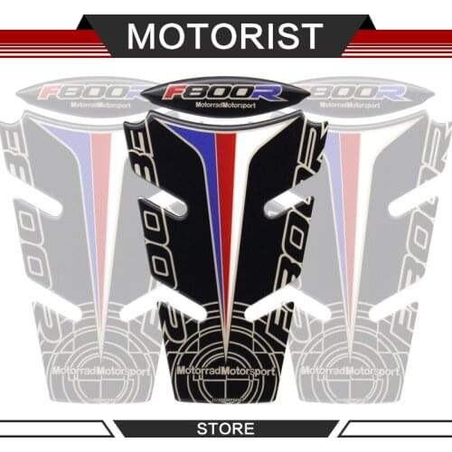 MOTORIST 3D Carbon Fiber Fishbone Stickers Car Motorcycle Tank Pad Tankpad Protector For BMW F800R F 800R