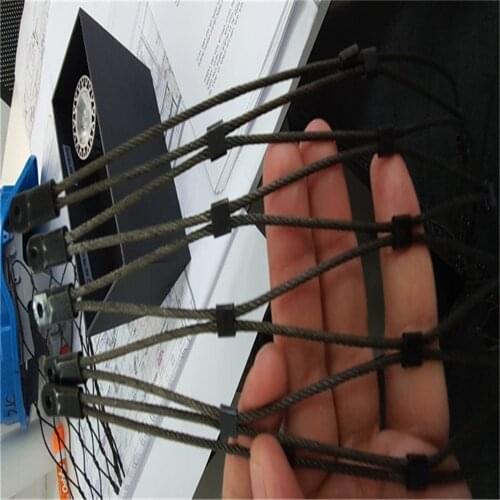 Balustrade Fencing Black Color Handrail Infill Stainless Steel Wire Rope Mesh Netting