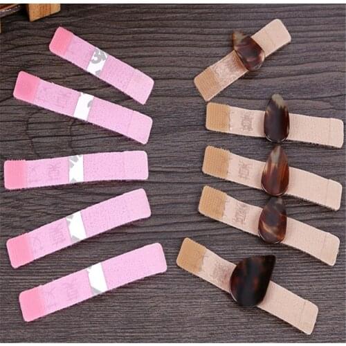 Guzheng Nail Cover Adjusted Size Tape-Free Breathable Velcro Guzheng Finger Protector for Adult Children Practice Protection