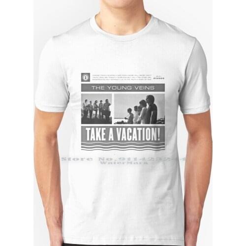 The Young Veins Album Art Black And White T Shirt 100% Pure Cotton Young Veins Panic Disco Ryan Ross Brendon Urie Jon Walker