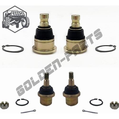 4PC HISUN 500CC 700CC HS500 HS700 ATV QUAD Drive shaft Ball Joint with Scew nuts pin Circle Ball Joint A and B,Steering Knuckle
