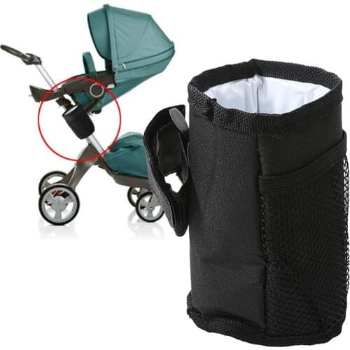 Baby Stroller Bottle Cup Holder Bag Stroller Accessory Stroller Pushchair Pram Wheelchairs Drink Cup Milk Bottle Mug Holder Bags