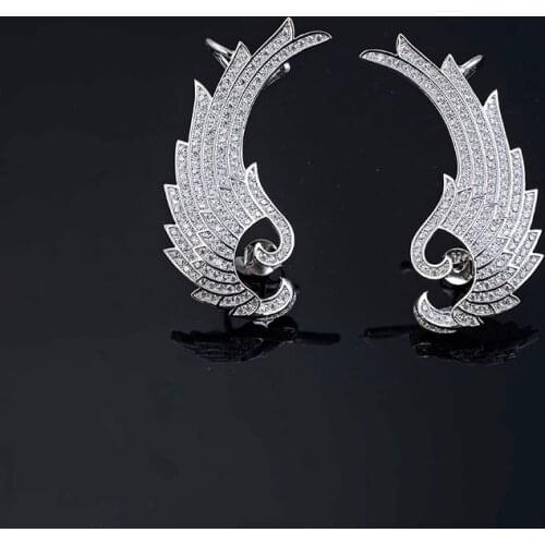 Designer Fashion 925 Sterling Silver Jewelry 3A Cubic Zirconia Party Earring