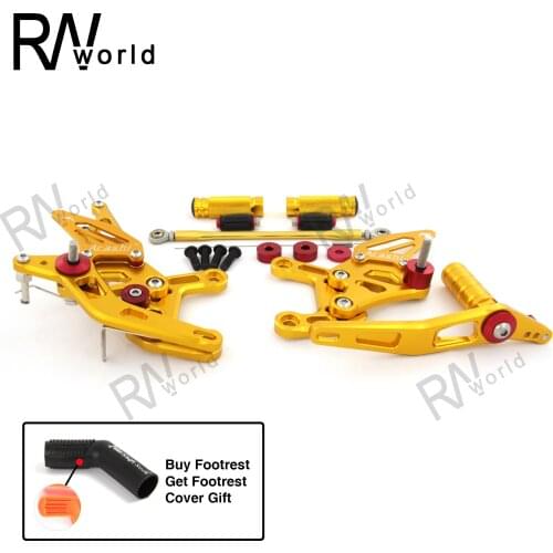 For YAMAHA YZF R1 Motorcycles CNC Adjustable Rear Set Rearsets Footrest Foot Rest YZFR1 YZF-R1 2009 2010 2011 2012 2013 2014