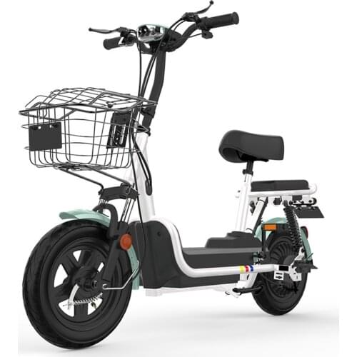48V Electric Bike Bicycle Scooter Motorcycle Adults Electric Scooter Citycoco Load 180kg 55km 14 Inch Tire 12A Storage Battery