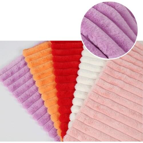 Imitation Rabbit Fur Fabric Soft Thickened fausse fourrure fabric DIY pajamas home textile pillow faux fur fabric 1X1.6M