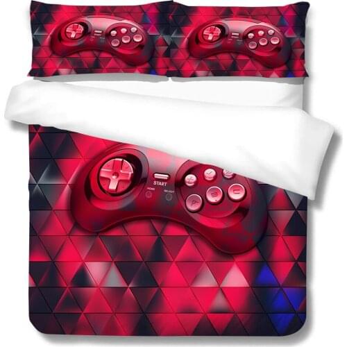 3D Bedding Set Game Handle Printed Duvet Cover King Queen Size Boys Girls Gamer Room Comforter Covers Bed Gift