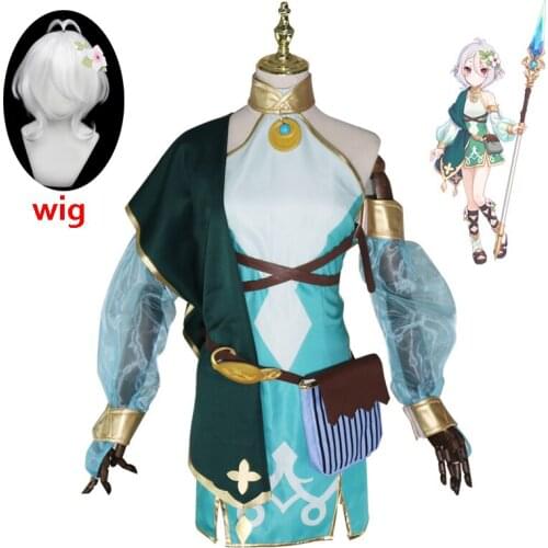 2020 Hot Game Princess Connect! Re:Dive Kokkoro Regular Cosplay Costume Natsume Kokoro Cute Girl Dress Cosplay Wig