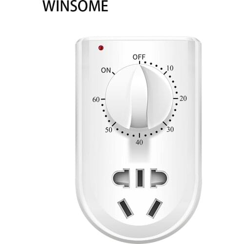 High Quality AC 220V 10A Pump Timer Mechanical Time Switch Countdown Control Socket Wall Mount 30Min