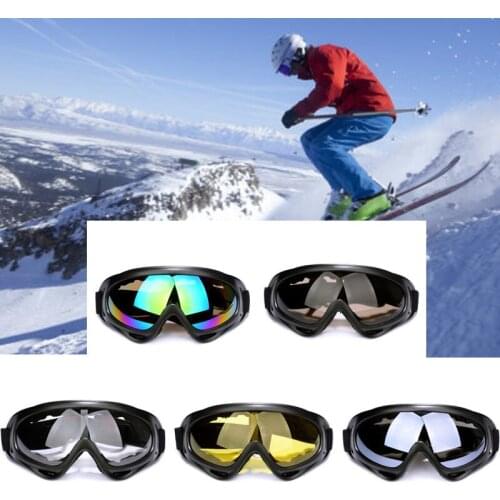 Men Women Ski Snowboard Mask Snowmobile Skiing Goggles Windproof Motocross Protective Glasses Safety Goggles with Mouth Filter