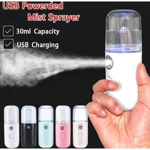 Nano Mist Facial Sprayer USB Humidifier Rechargeable Nebulizer Face Steamer Moisturizing Beauty Instruments Face Skin Care Tools