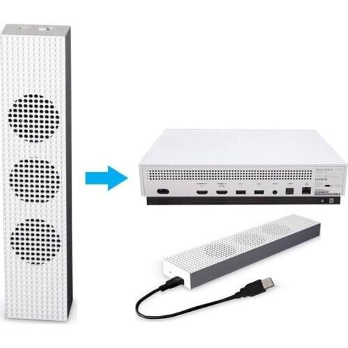 Cooling Fan with 2 USB Ports Hub and 3 H/L Speed ventilador ventilateur Cooler for Xbox One Slim Xbox One S Gaming Console Cool