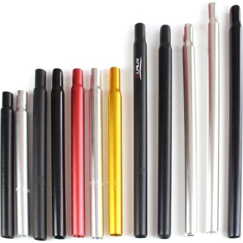 25.4/27.2mm Mountain MTB Bike Seatpost Aluminum Alloy seat tube Long fixed gea 350 450mm Shrinkable Saddle Bicycle Accessories