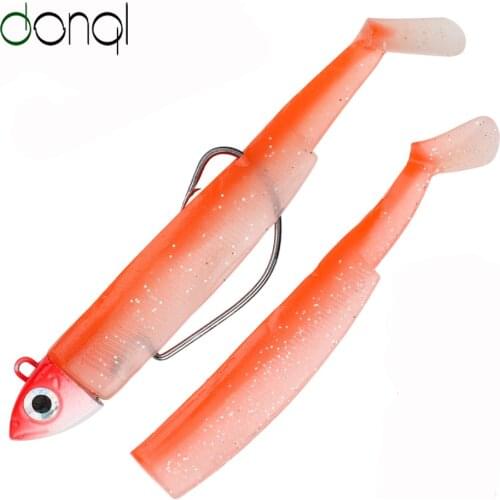 DONQL Lead Head Soft Fishing Lure 5g10g15g25g40g60g Jigging Wobblers Artificial Silicone lead lure Bass Lure Sea Fishing Tackle