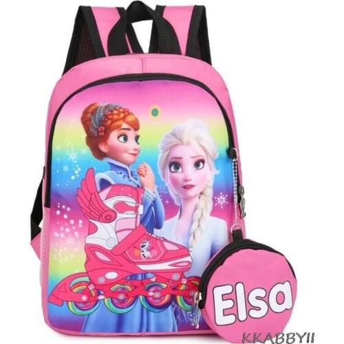Disney Cartoon Frozen Backpack Boy Girl Backpack Gift Spiderman Captain America Schoolbag