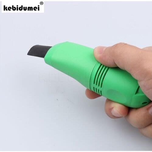 Kebidumei New Mini USB Keyboard Cleaner Dust Collector Vacuum For Computer Laptop PC Hot sale Green Black