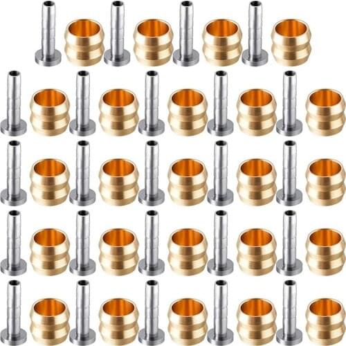 Bicycle Brake Olive and Brass Bike Connecting Insert Kit Compatible with Shimano BH90 Bike Hydraulic Disc Brake Hose