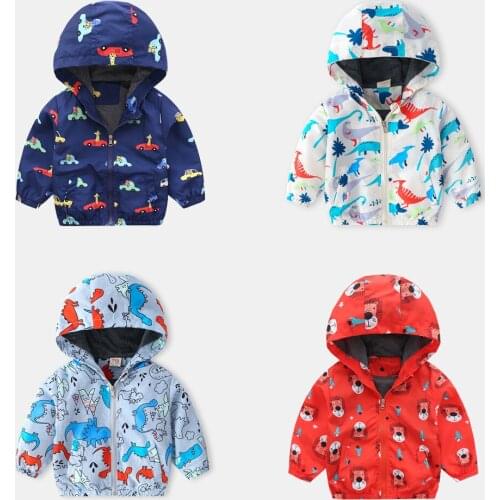JENYA 2021 Spring&Autumn New Arrival Children Outwear Baby Boys Girls Cartoon Dragon Coats Infant Baby Clothes For Child 2-7Y