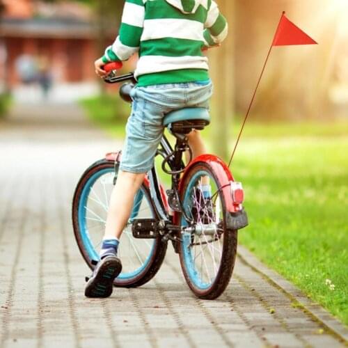 MTB Road Bike Bicycle Safety Flag Children Bike Safety Triangular Flag With Mounting Bracket Waterproof Flag Cycling Accessories