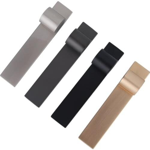 Gold Zinc alloy cabinet Handles Black Drawer Knobs Kitchen Door Handle Silver Furniture Bar For Bathroom