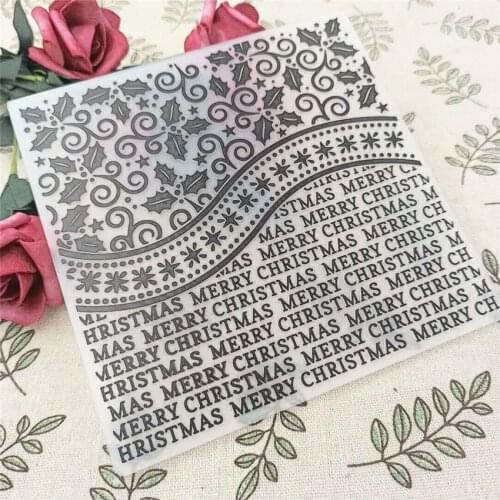 15x15cm Easter lace Embossing folders Plastic bump Scrapbooking DIY Template Fondant indentation Cake Photo Album Card Make