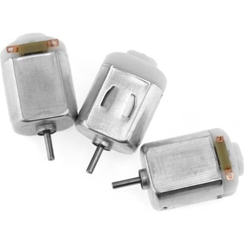 3pcs/set 130 Small DC Motor with 2mm Shaft Diameter and 1 to 6 Volts for Model Toys
