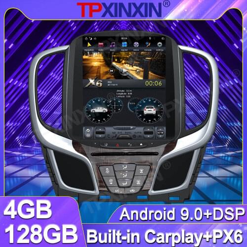 4+128G For Buick Lacrosse 2015 -2018 Android Tesla Vertical Stereo Car Audio GPS Navigation Multimedia Player Auto Radio Carplay