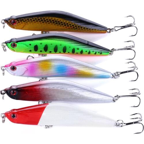 HENGJIA 5pcs 8.5cm 15g Sinking pencil fishing lure Artificial Fishing tackle Bass Bait Pesca