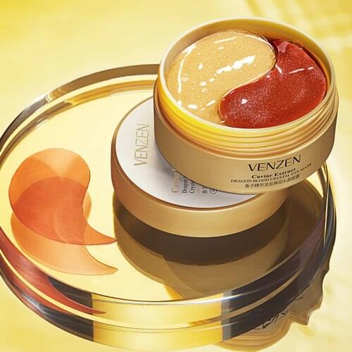 60pcs Caviar Essence Eye Mask Collagen Moisturizing Anti-Aging Anti-Puffiness Dark Circle Anti Wrinkle Eye Patches Sikn Care