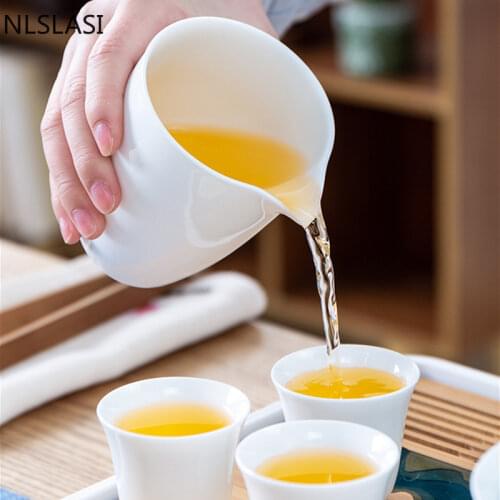 Boutiques Ceramics Fair Cup White Porcelain Master Teacup Coffee table Accessories Tea Strainer Handmade Household Teaware