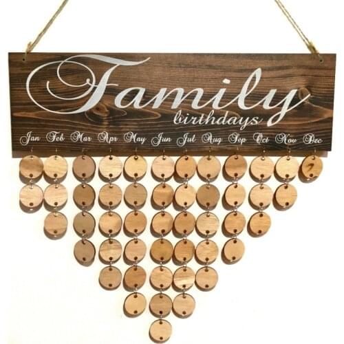 DIY Wooden Family Friend Calendar 2021 Decor DIY Hanging Advent Calendar Date Mark Home Decoration Stray Kid Calendar Blocks Hot