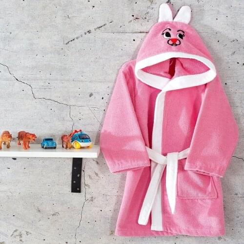 Children Robe %100 Cotton Hooded Girl Boys Baby Bath Towels Kids Soft Bathrobe Pajamas Bathing Childrens Clothing Beach Towel