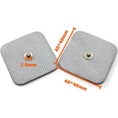 Electrode Pads Patch For Electric Tens Acupuncture Digital Therapy Machine 4*4cm Button Self Adhesive Gel Tens Electrode Sticker