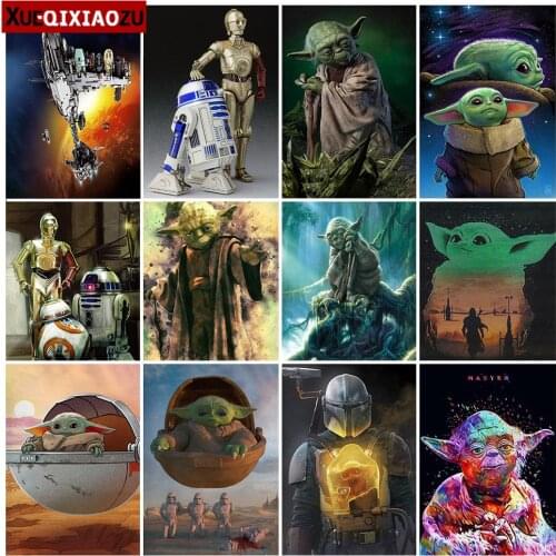 Full Square/Round Diamond Embroidery Paintings Robot Cross Stitch Kit 5D Diy Mosaic Home Decoration Ornaments 2020 New Arrivals