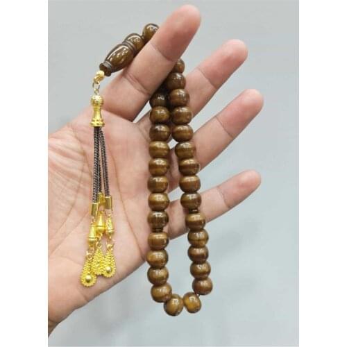 Islamic Tasbih Muslim Rosary Beads 33 Prayer Rosary For Men Bracelet For Men Accessory amber oltu amber stone Handmade Turkey
