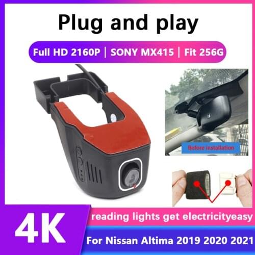 New! Car Driving Recorder Easy to install For Nissan Altima 2019 2020 2021 DVR Wifi Video Recorder Dash Cam Camera Full hd 2160P